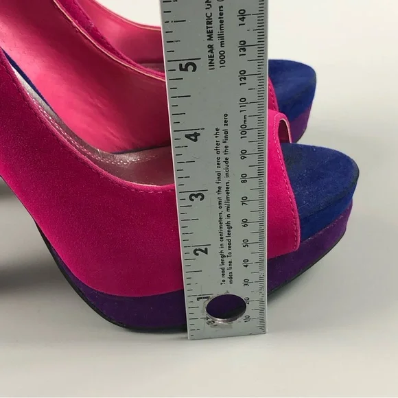 Rouge Helium Lust-2 Women’s Peep Toe Heels Size 8 - Picture 10 of 12